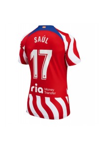 Fotbalové Dres Atletico Madrid Saul Niguez #17 Dámské Domácí Oblečení 2022-23 Krátký Rukáv